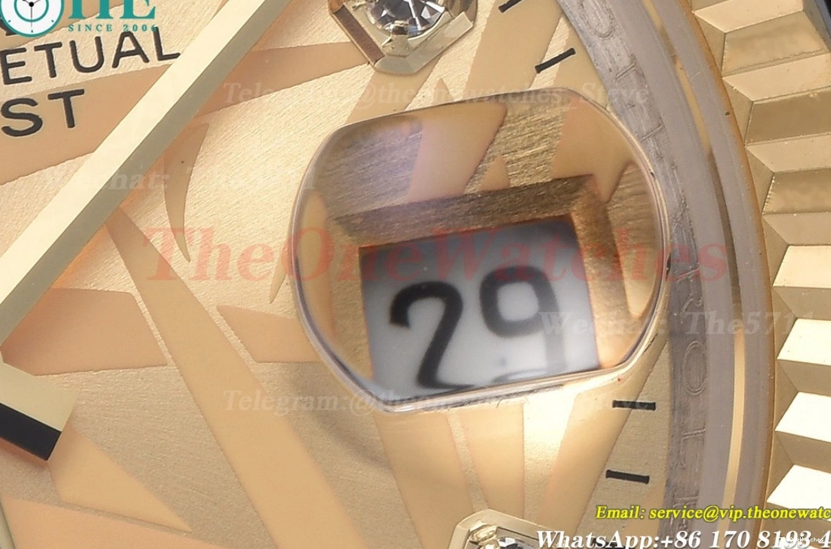 Jub Datejust Palm YG Dial SS GDF 126233 MY8215 Dia Motif 36mm 0122